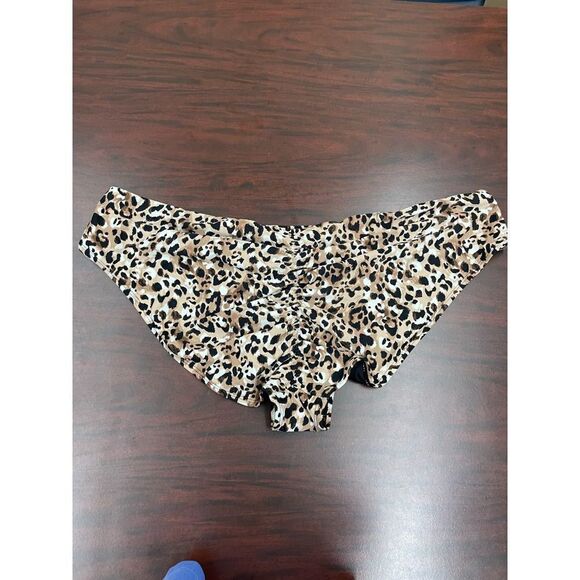 NWOT Time and True Leopard Print Plus Size Bikini Bottom - Picture 2 of 3